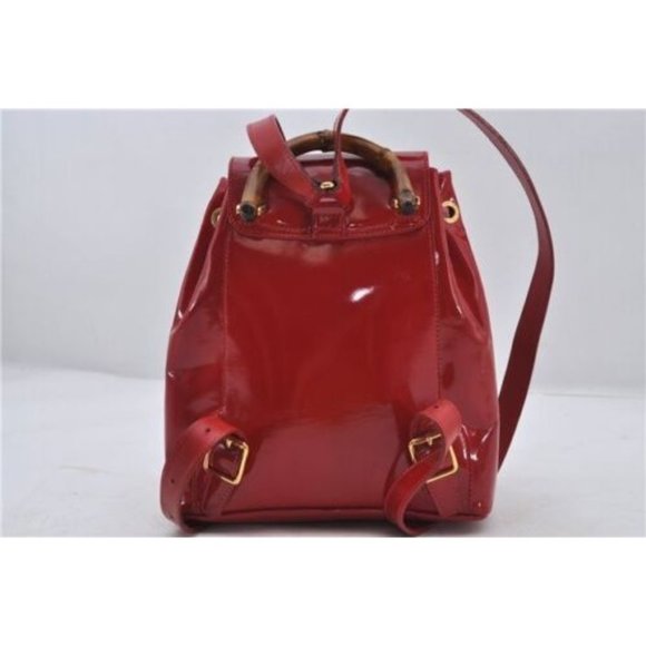 Tom Ford, Gucci, red enamel leather, messenger bag/backpack main image 7